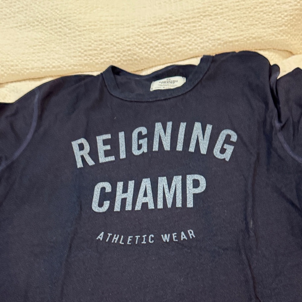 Reigning Champ Dark Blue Athletic Tee